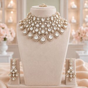UNCUT KUNDAN BRIDAL NECKLACE SET