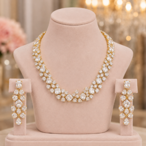 American Diamond Party Wear Necklace Set