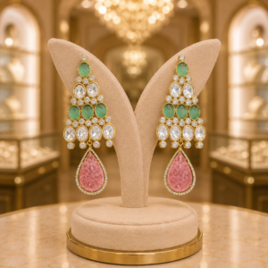 Doublet Kundan Earrings Supplier India | Wholesale