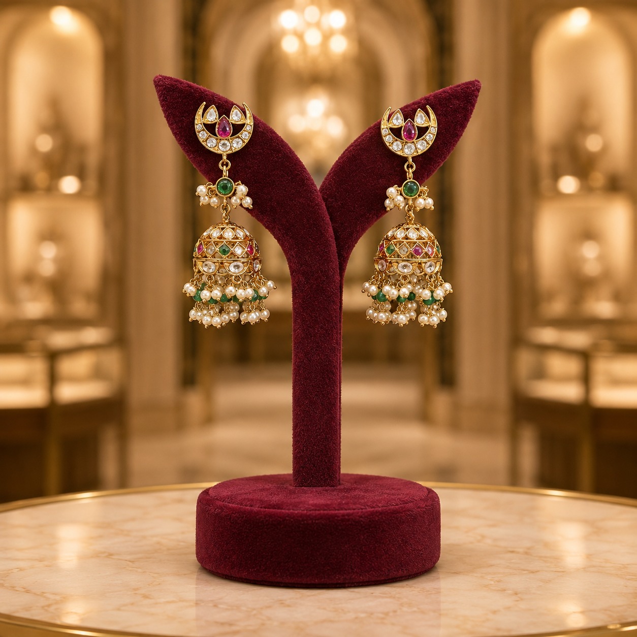 Kundan Fashion Jhumki Earrings Manufacturer India Wholesale