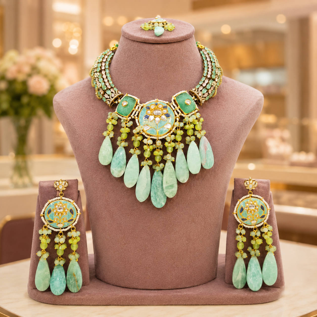 Meenakari Fashion Necklace Set Exporter India