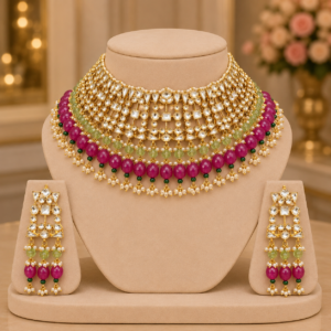 Panchi Kundan Wedding Necklace Set Wholesaler India Online
