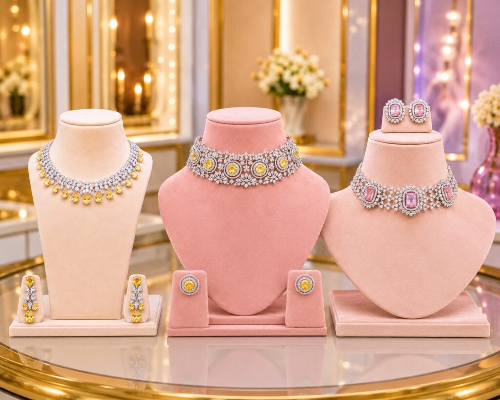 American Diamond Jewellery Manufacturers India