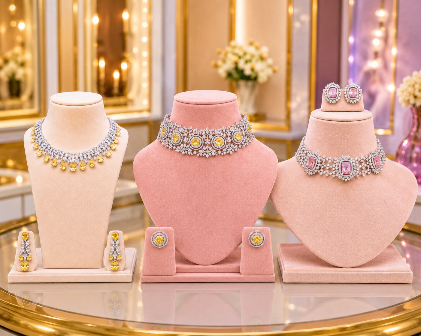 American Diamond Jewellery Manufacturers India