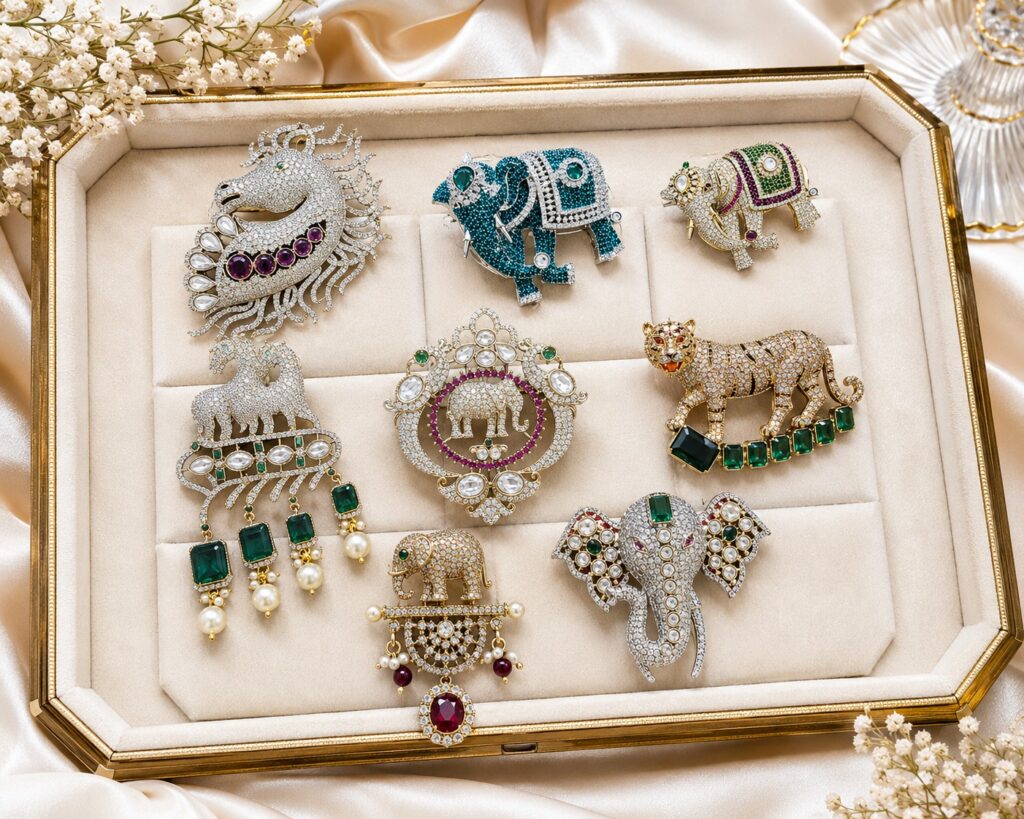 Designer Groom Brooch for Dulha Sherwani & Turban